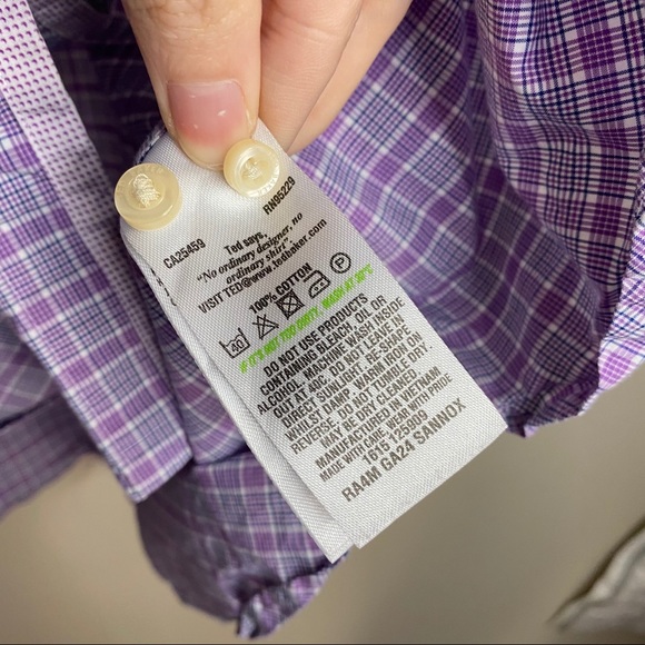 NO OFFERS TED BAKER Endurane microcheck button up shirt - Picture 10 of 11